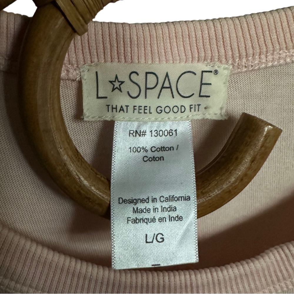 L Space | Seaview Mini Dress in Rose Quartz Size L 100% Cotton‎ - Picture 8 of 8